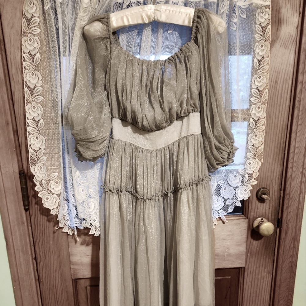 Silver Fairy Princess gown size small